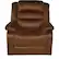 Front. Relaxzen - Rocker Recliner with Massage, Heat and Dual USB - Brown.