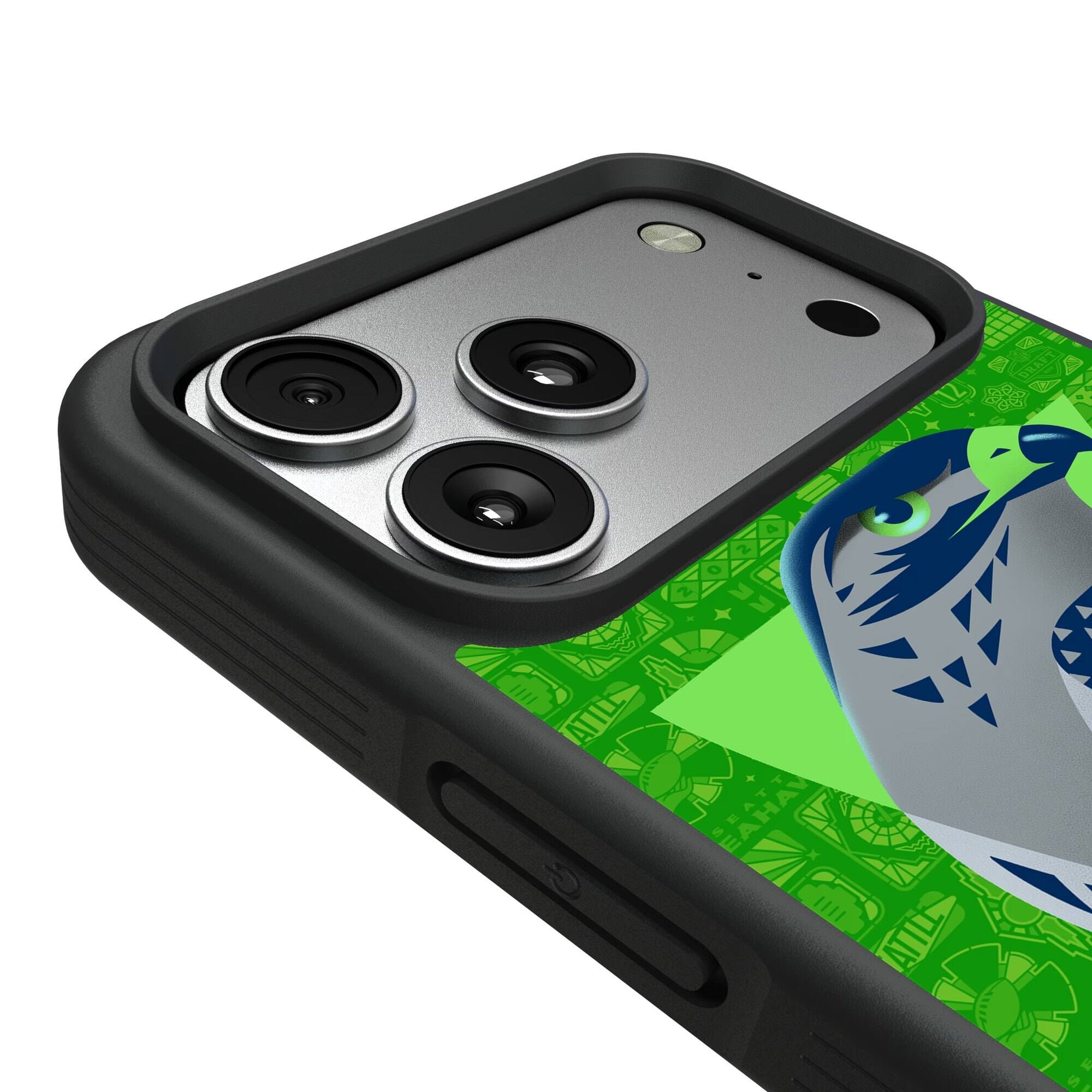 Alt View 2. Keyscaper - Seattle Seahawks iPhone Bump Case - 13 mini - Black.