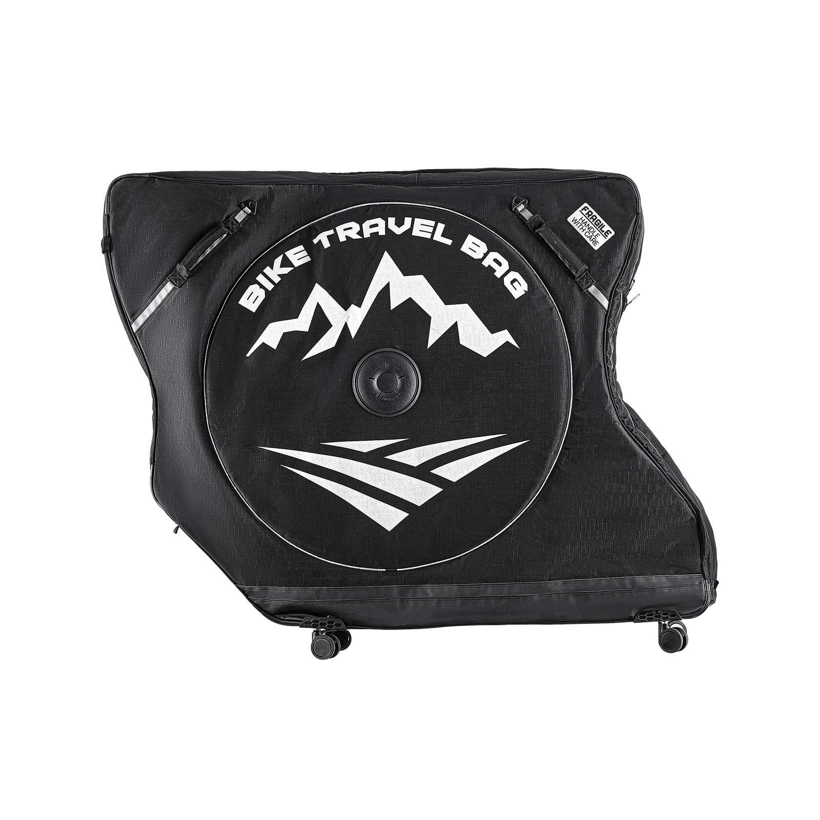 VEVOR - Bike Travel Bag, Road Bike Bag Road Bicycle Storage Carry with TSA Lock & Dual Zipper, Bicycle Case Wheelbase - Black