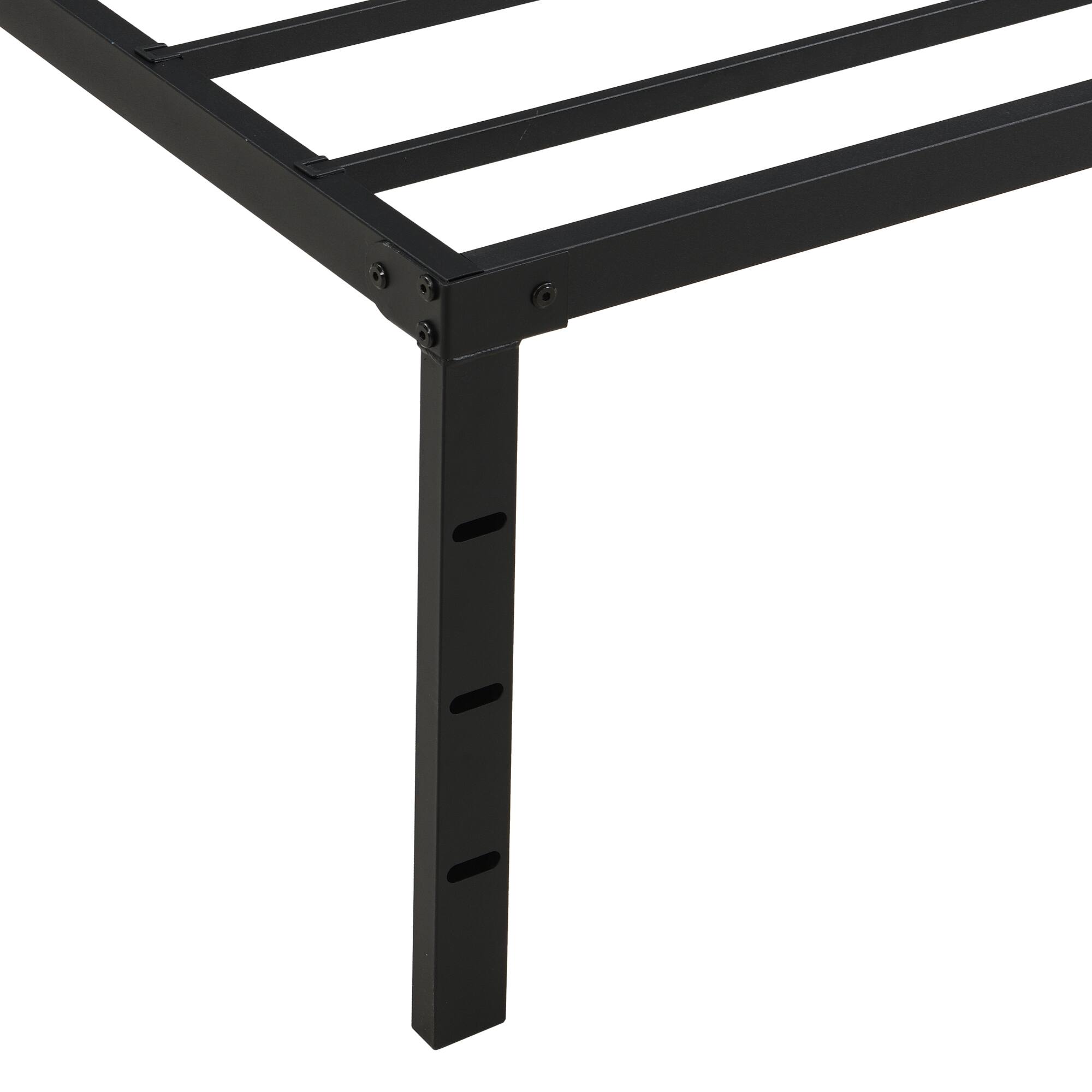 Alt View 8. GOODSILO - Queen Size Heavy Duty Metal Bed Frame with Quick Assembly and Noise-Free Design - Black.