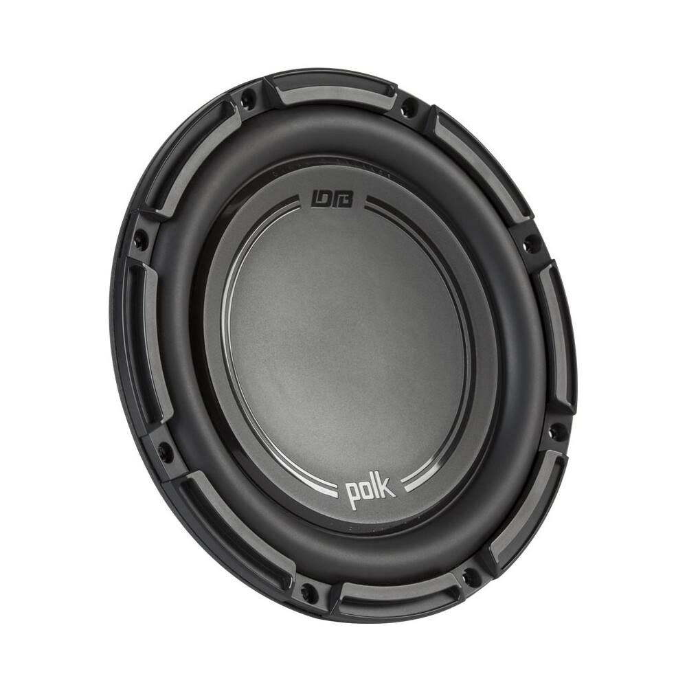 Left. Polk Audio - DB+ 10" Single-Voice-Coil Subwoofer - Black.