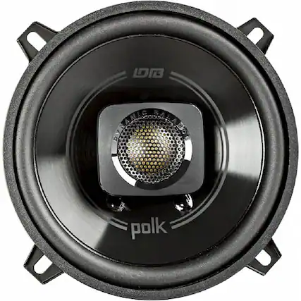 Front. Polk Audio - DB+ Series 5-1/4" 2-Way Coaxial Speakers with Polypropylene UV Tolerant Cones (Pair) - Black.