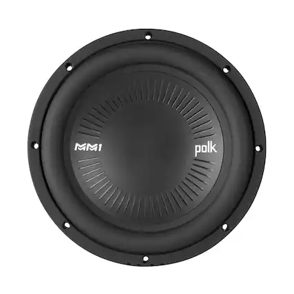 Front. Polk Audio - MM1 Series 10" Single-Voice-Coil 4-Ohm Subwoofer - Black.