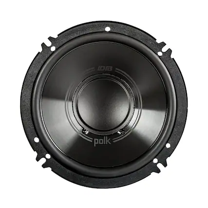 Front. Polk Audio - 6-1/2" 2-Way Marine Speakers with Polypropylene Cones (Pair) - Black.