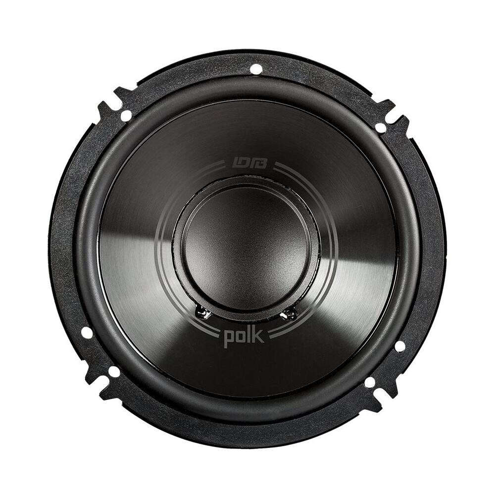 Front. Polk Audio - 6-1/2" 2-Way Marine Speakers with Polypropylene Cones (Pair) - Black.