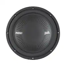Front. Polk Audio - Single-Voice-Coil Subwoofer - Black.