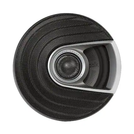 Front. Polk Audio - MM1 Series 6-1/2" 2-Way Car Speakers with Dynamic Balance Cones (Pair) - Black/silver.