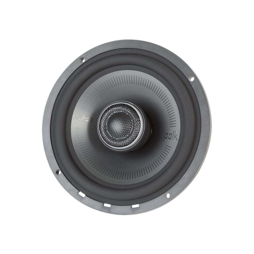Alt View 11. Polk Audio - MM1 Series 6-1/2" 2-Way Car Speakers with Dynamic Balance Cones (Pair) - Black/silver.