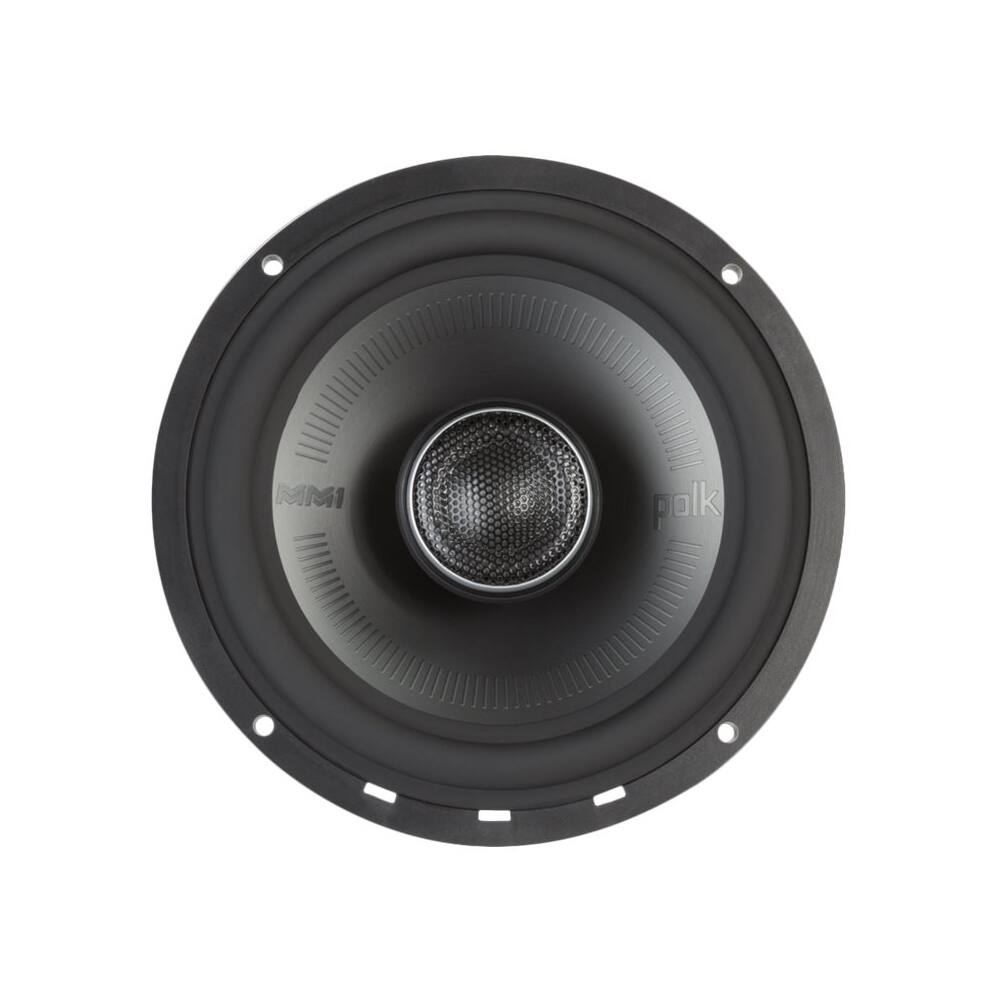 Alt View 12. Polk Audio - MM1 Series 6-1/2" 2-Way Car Speakers with Dynamic Balance Cones (Pair) - Black/silver.