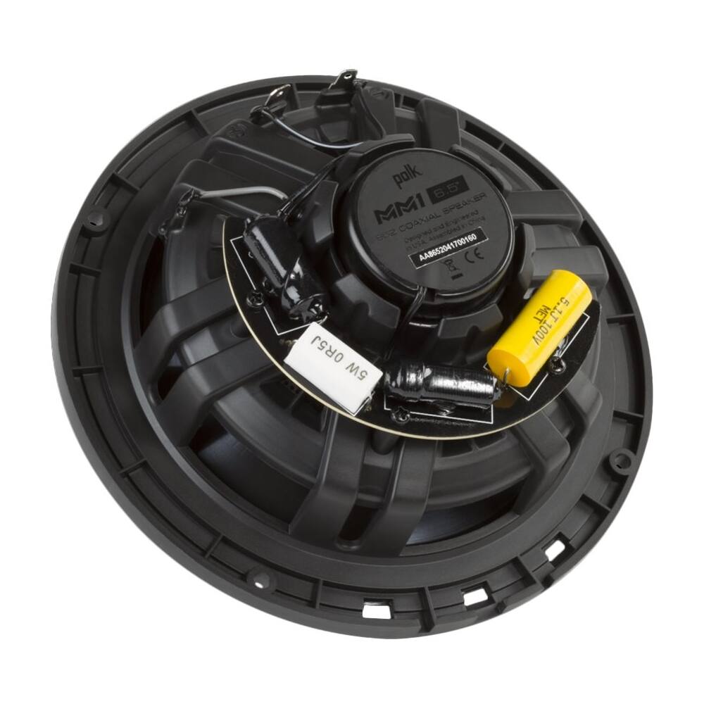 Alt View 13. Polk Audio - MM1 Series 6-1/2" 2-Way Car Speakers with Dynamic Balance Cones (Pair) - Black/silver.