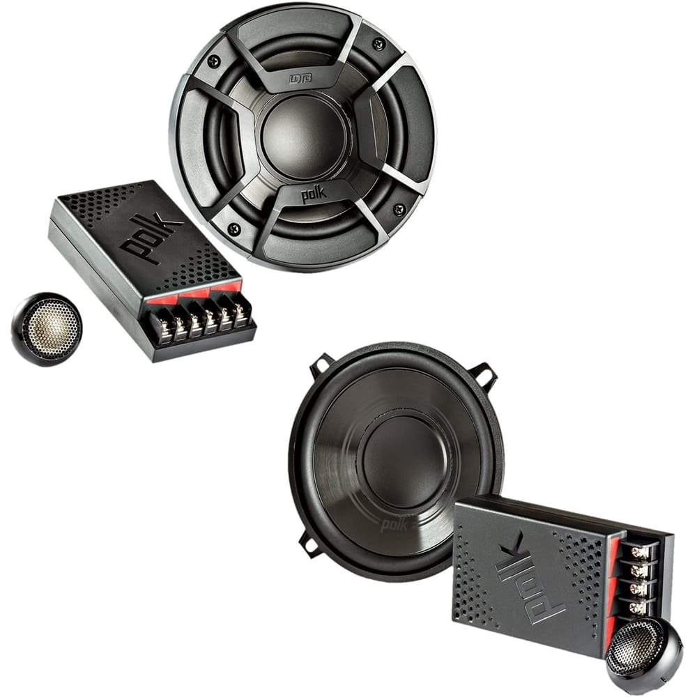 POLK AUDIO DB5252 300 WATTS 5.25/" 2-WAY CAR COMPONENT SET SPEAKER SYSTEM 5-1//4/"