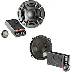 Front. Polk Audio - 5-1/4" 2-Way Marine Speakers with Polypropylene Cones (Pair) - Black.