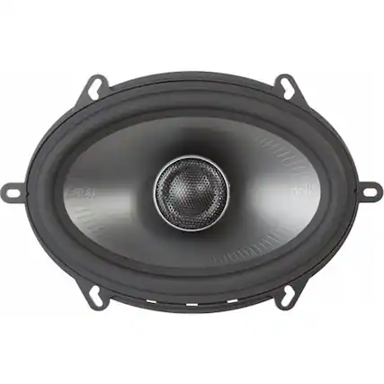Front. Polk Audio - MM1 Series 5" x 7" 2-Way Car Speakers with Dynamic Balance Cones (Pair) - Black/silver.