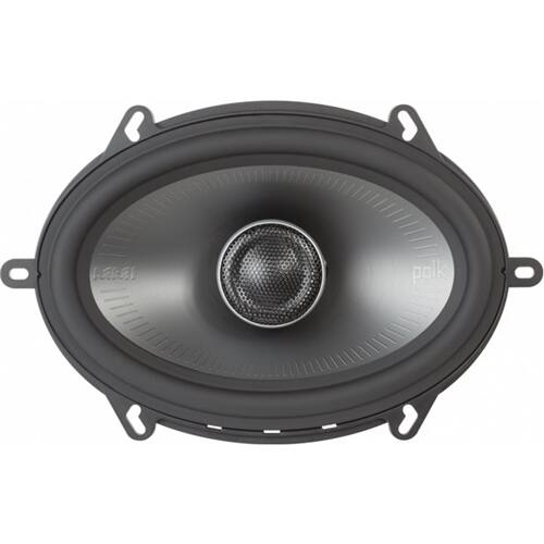 Front. Polk Audio - MM1 Series 5" x 7" 2-Way Car Speakers with Dynamic Balance Cones (Pair) - Black/silver.