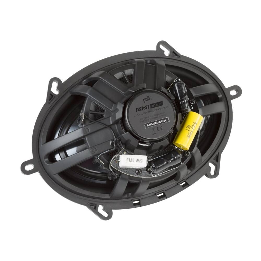 Alt View 11. Polk Audio - MM1 Series 5" x 7" 2-Way Car Speakers with Dynamic Balance Cones (Pair) - Black/silver.