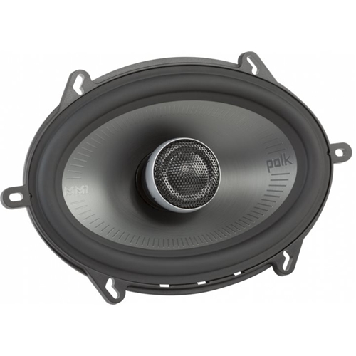 Left View: Polk Audio - MM1 Series 5" x 7" 2-Way Car Speakers with Dynamic Balance Cones (Pair) - Black/silver