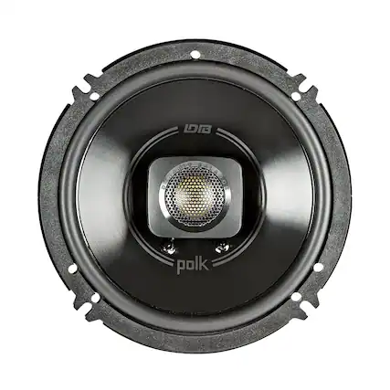 Front. Polk Audio - 6-1/2" 2-Way Marine Speakers with Polypropylene Cones (Pair) - Black.