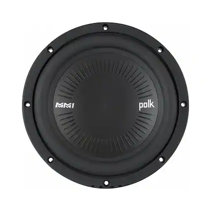 Front. Polk Audio - MM1 Series 8" Dual-Voice-Coil 4-Ohm Subwoofer - Black.