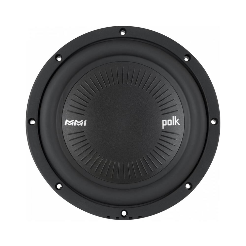 Front. Polk Audio - MM1 Series 8" Dual-Voice-Coil 4-Ohm Subwoofer - Black.