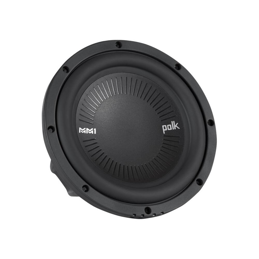 Left. Polk Audio - MM1 Series 8" Dual-Voice-Coil 4-Ohm Subwoofer - Black.