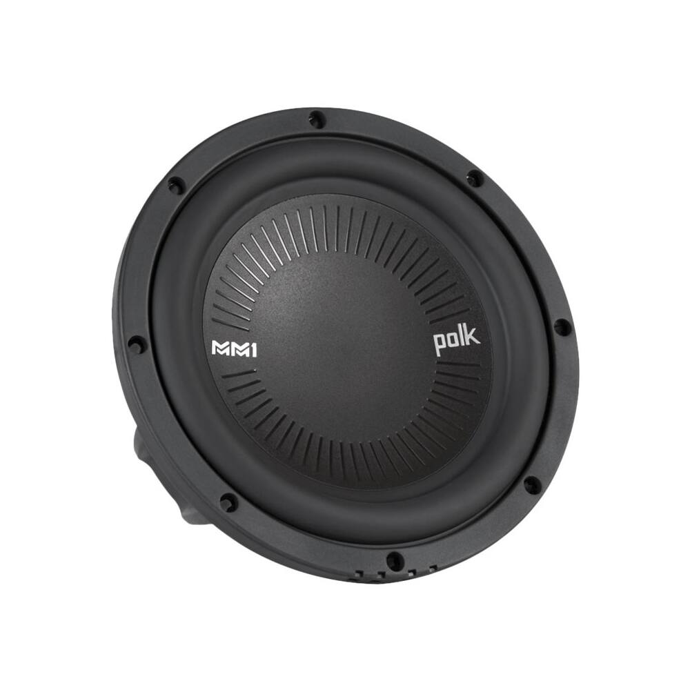 Left. Polk Audio - MM1 Series 8" Single-Voice-Coil 4-Ohm Subwoofer - Black.