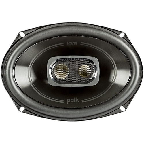 Polk Audio - 6" x 9" 2-Way Marine Speakers with Polypropylene Cones (Pair) - Black
