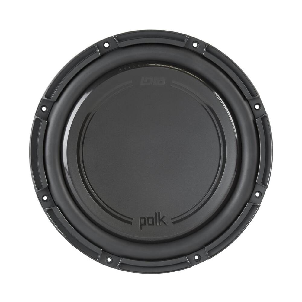 Front. Polk Audio - Single-Voice-Coil Subwoofer - Black.