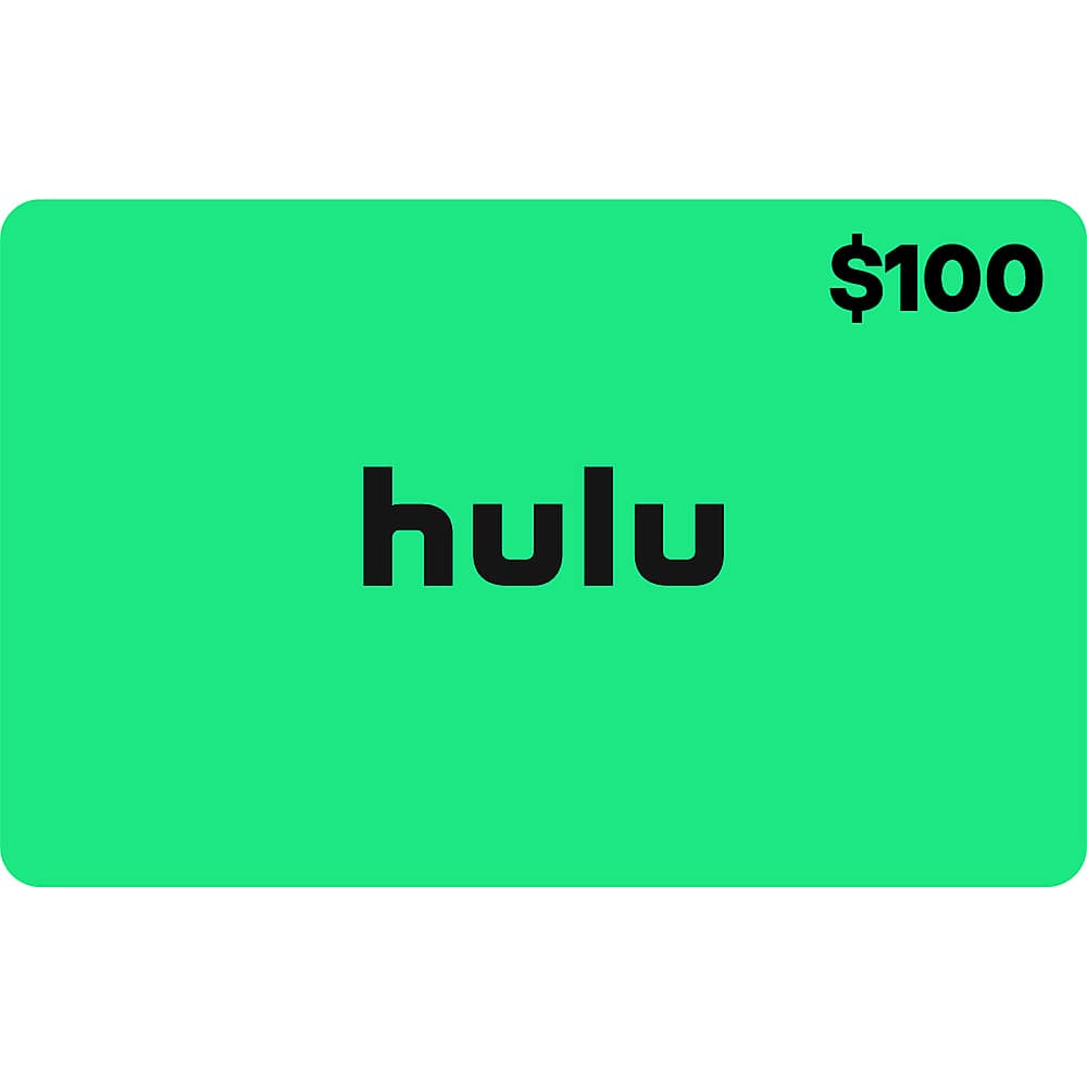 Front. Hulu - $100 Gift Card.