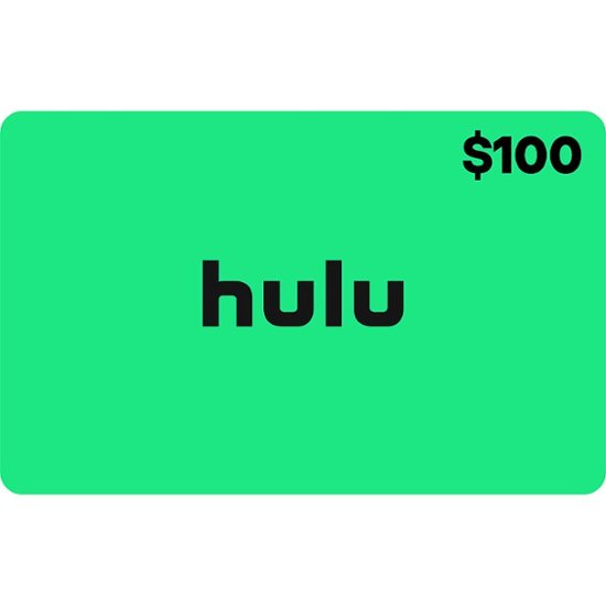 Front Zoom. Hulu - $100 Gift Card [Digital].