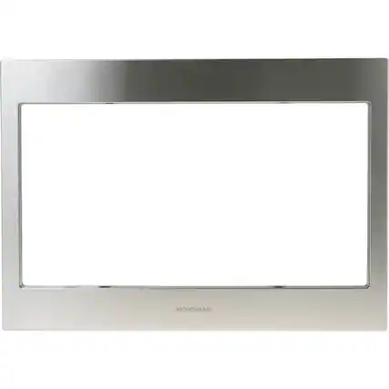 Front. Monogram - 27" Trim Kit for Select Monogram Microwaves - Stainless Steel.