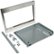 Alt View Zoom 11. 27" Trim Kit for Select Monogram Microwaves - Stainless Steel.