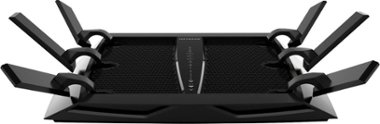 NETGEAR - Nighthawk X6S AC4000 Tri-Band Wi-Fi 5 Router - Black - Front_Zoom