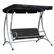 Front. Outsunny - Outsunny 3-Seat Outdoor Porch Swing Chair Patio Swing Glider with Adjustable Canopy.