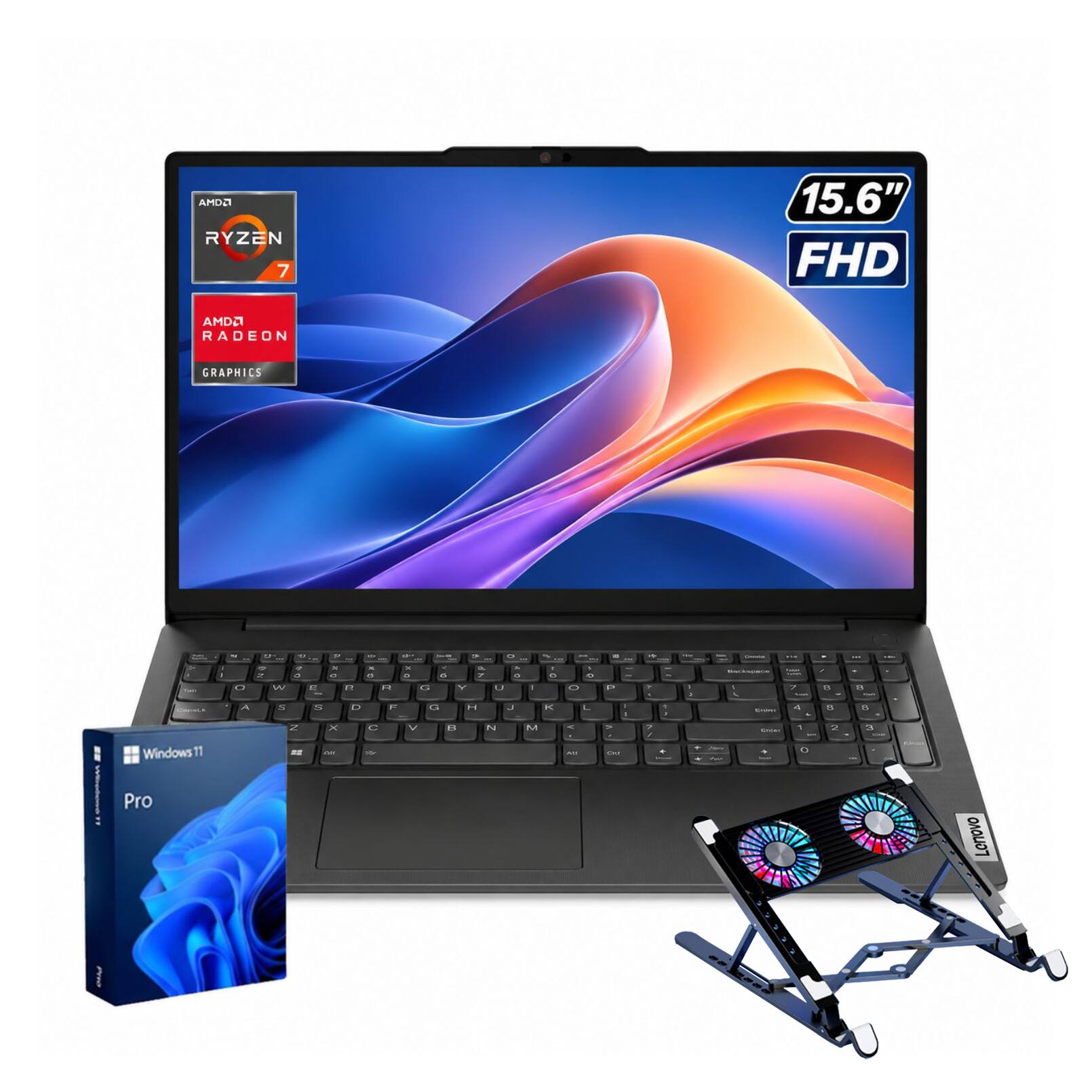 AMD RYZEN 7  
15.6" FHD  
AMD RADEON GRAPHICS  
by Windows 11 Pro  
Lenovo
