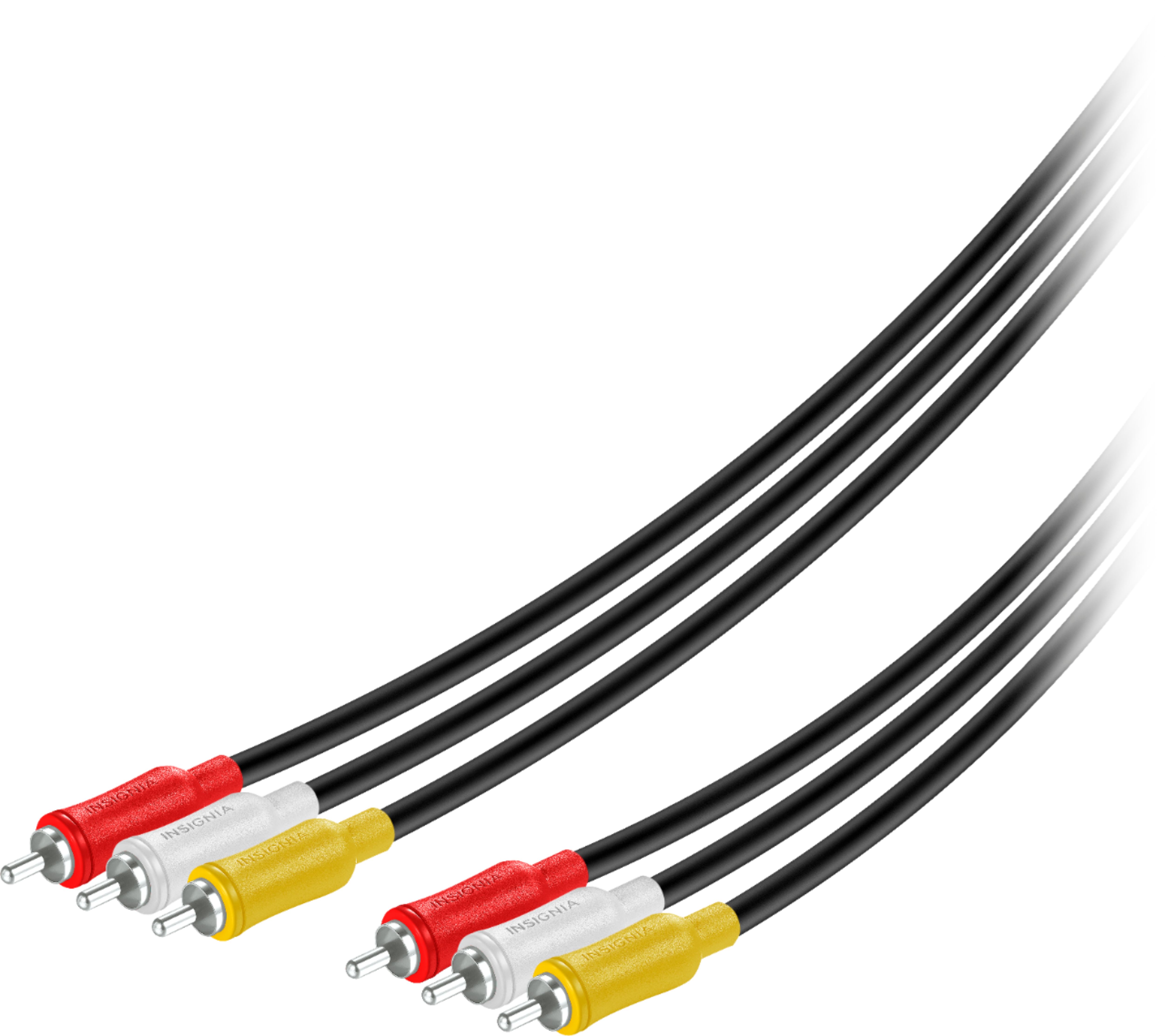 Angle View: Insignia™ - 6' A/V Cable - Black