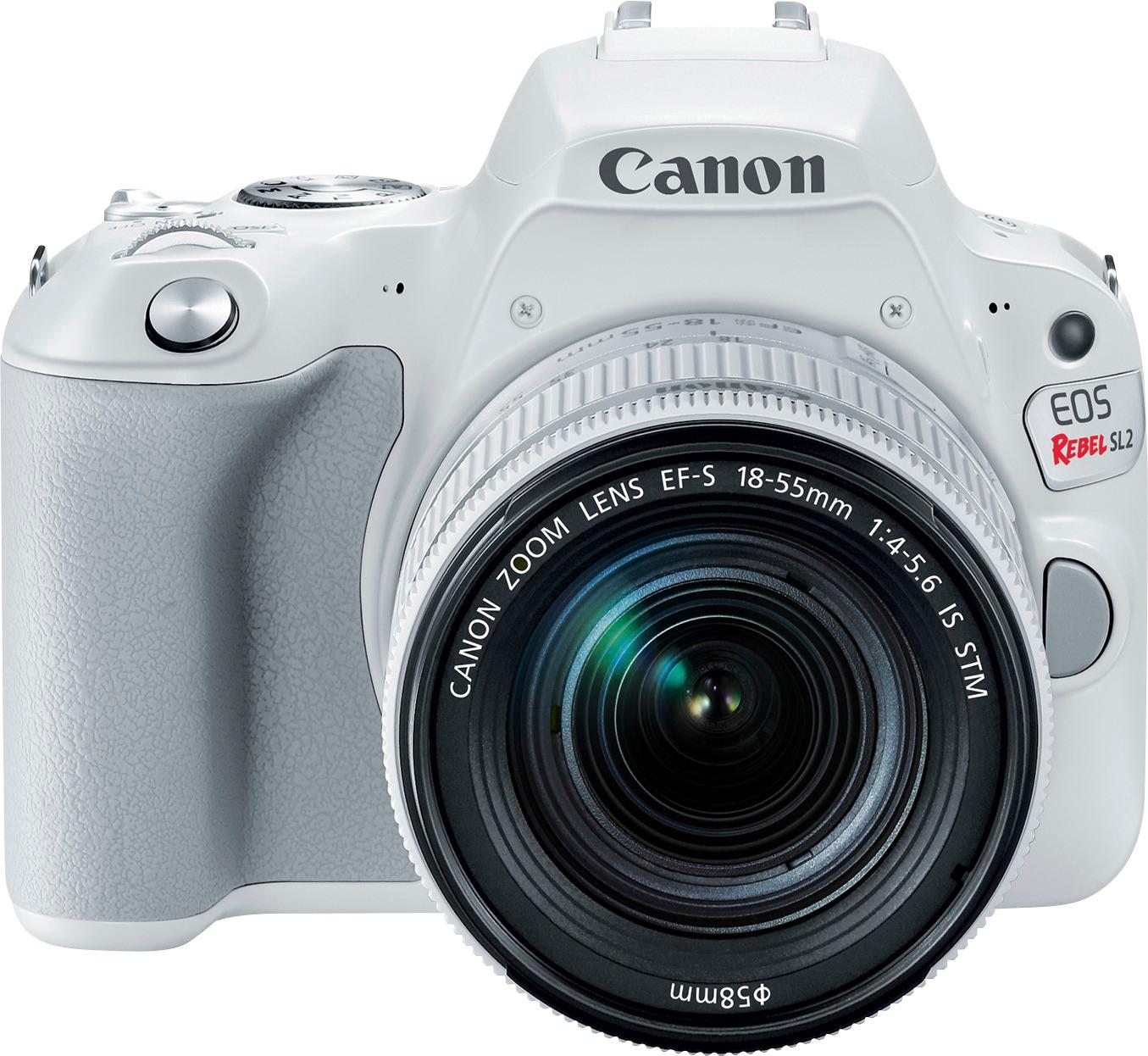 verband Uittreksel Open Canon EOS Rebel SL2 DSLR Camera with EF-S 18-55mm IS STM Lens White  2252C001 - Best Buy