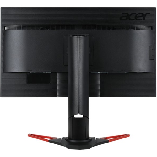 Back View: Acer - Refurbished Predator XB271HU 27" LED QHD GSync Monitor - Black with red accents