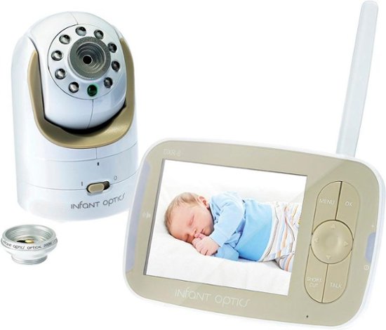Front Zoom. Infant Optics - Video Baby Monitor with 3.5" Screen - Gold/White.