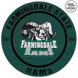 Jardine - SUNY Farmingdale State Rams 20'' x 20'' Indoor/Outdoor Team Color Circle Sign - Green