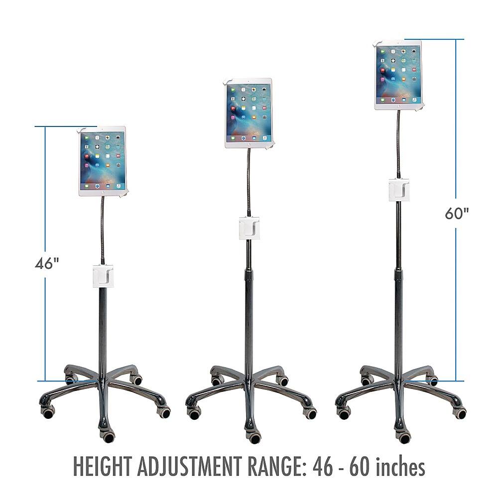 Alt View 11. CTA Digital - Heavy-Duty Security Gooseneck Floor Stand for iPad/Tablet.