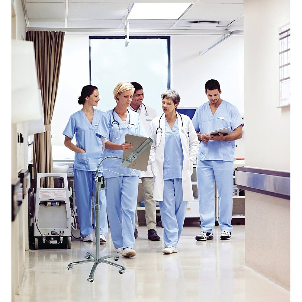 Alt View 18. CTA Digital - Heavy-Duty Security Gooseneck Floor Stand for iPad/Tablet.