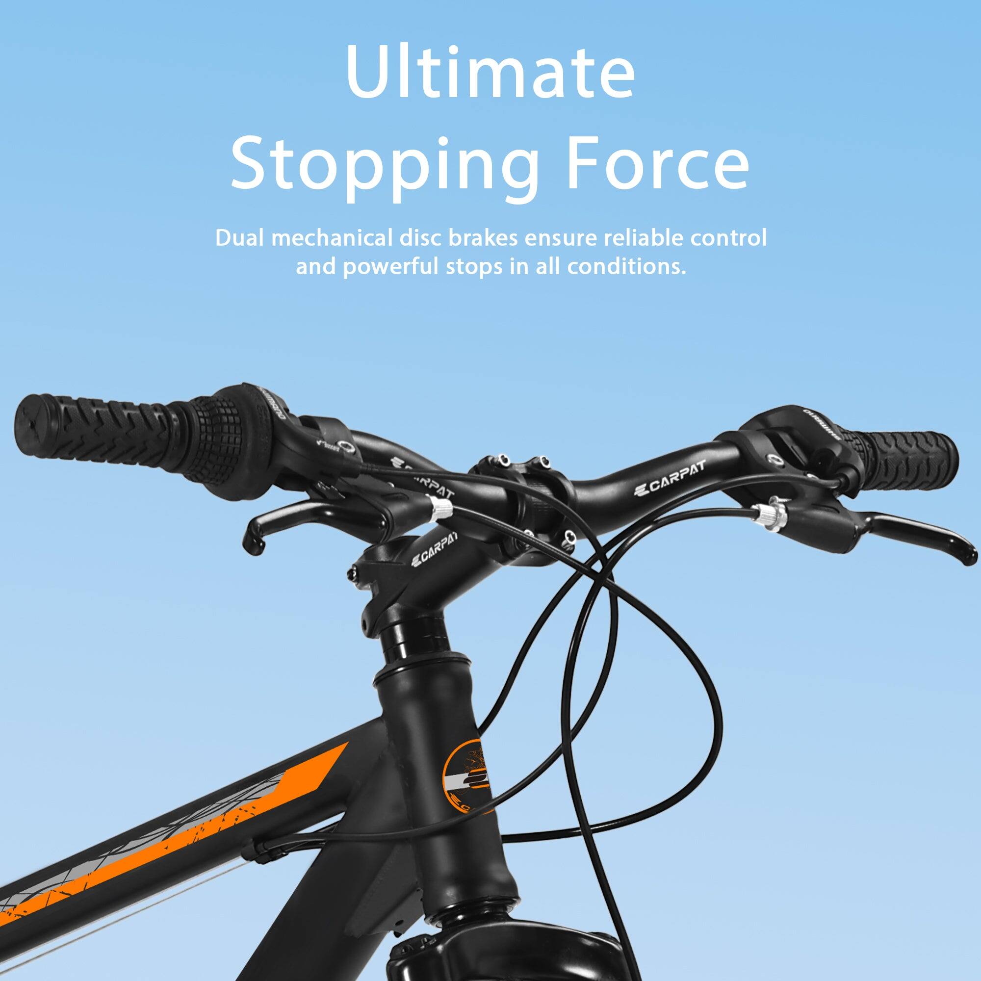 Ultimate Stopping Force

Dual mechanical disc brakes ensure reliable control and powerful stops in all conditions.