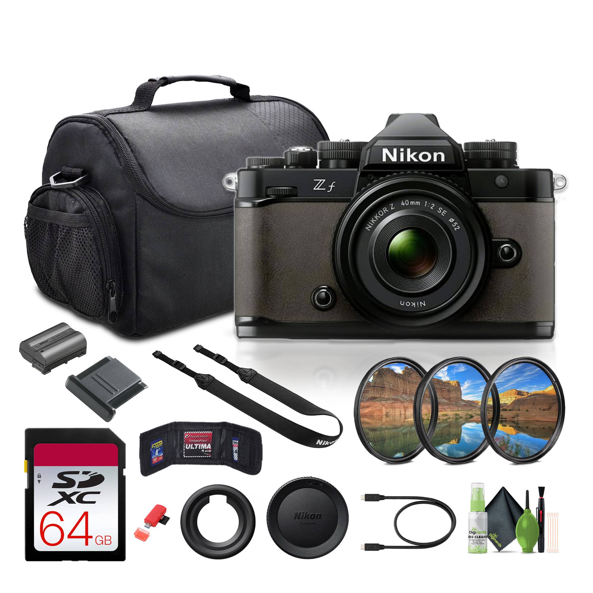 Nikon Zf 24.5MP Mirrorless Camera New + NIKKOR Z 40mm Lens (Stone ...