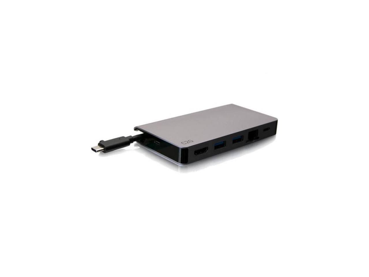 Alt View 1. Cables to Go - C2G 54457 100W Multiport USB-C Travel Dock.