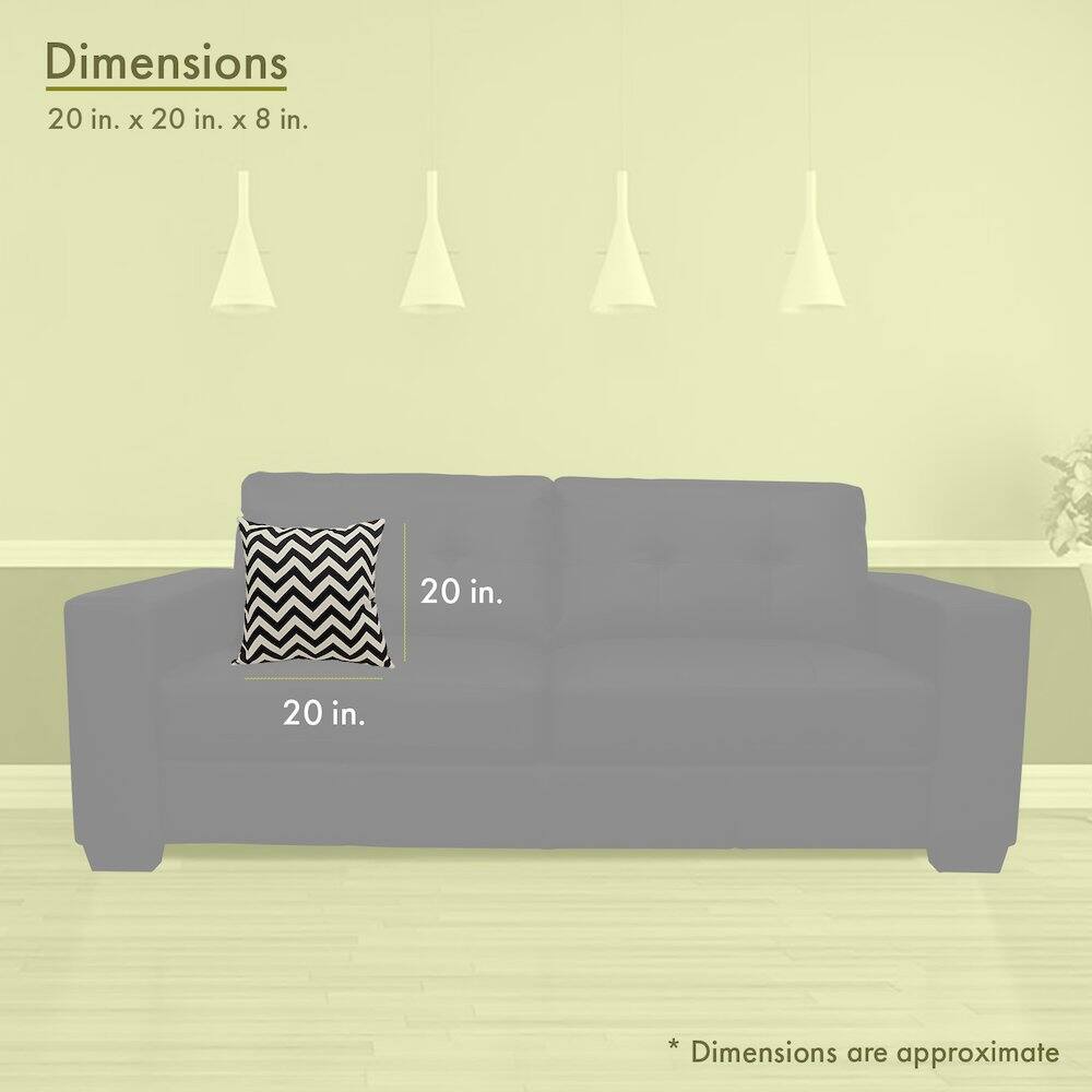Dimensions  
20 in. x 20 in. x 8 in.  

20 in.  
20 in.  

*Dimensions are approximate