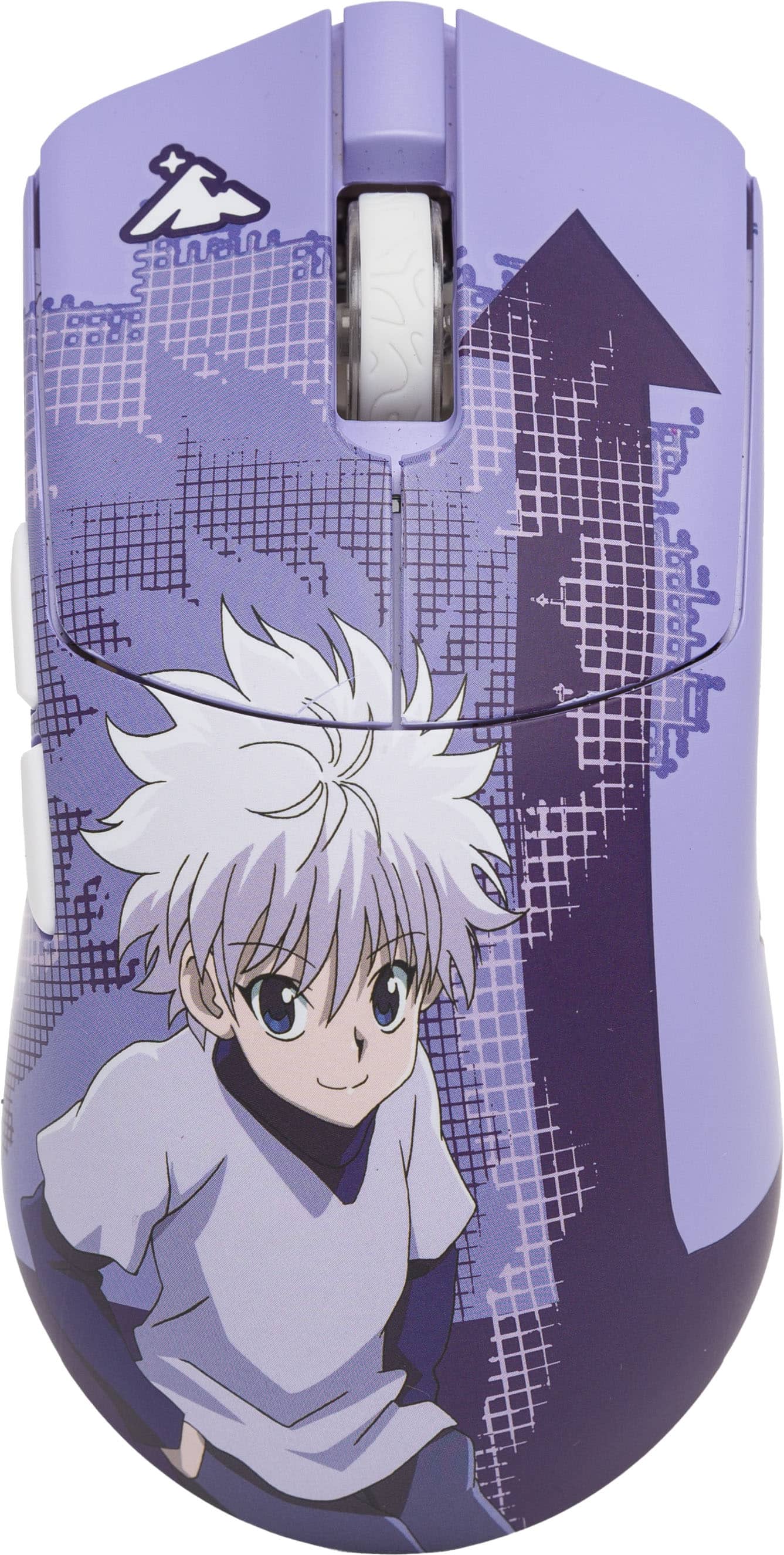 Higround - Hunter x Hunter Yuma Lightweight Wireless Optical Gaming Mouse with Hand-Applied Art - Wireless - Killua - Front_Zoom