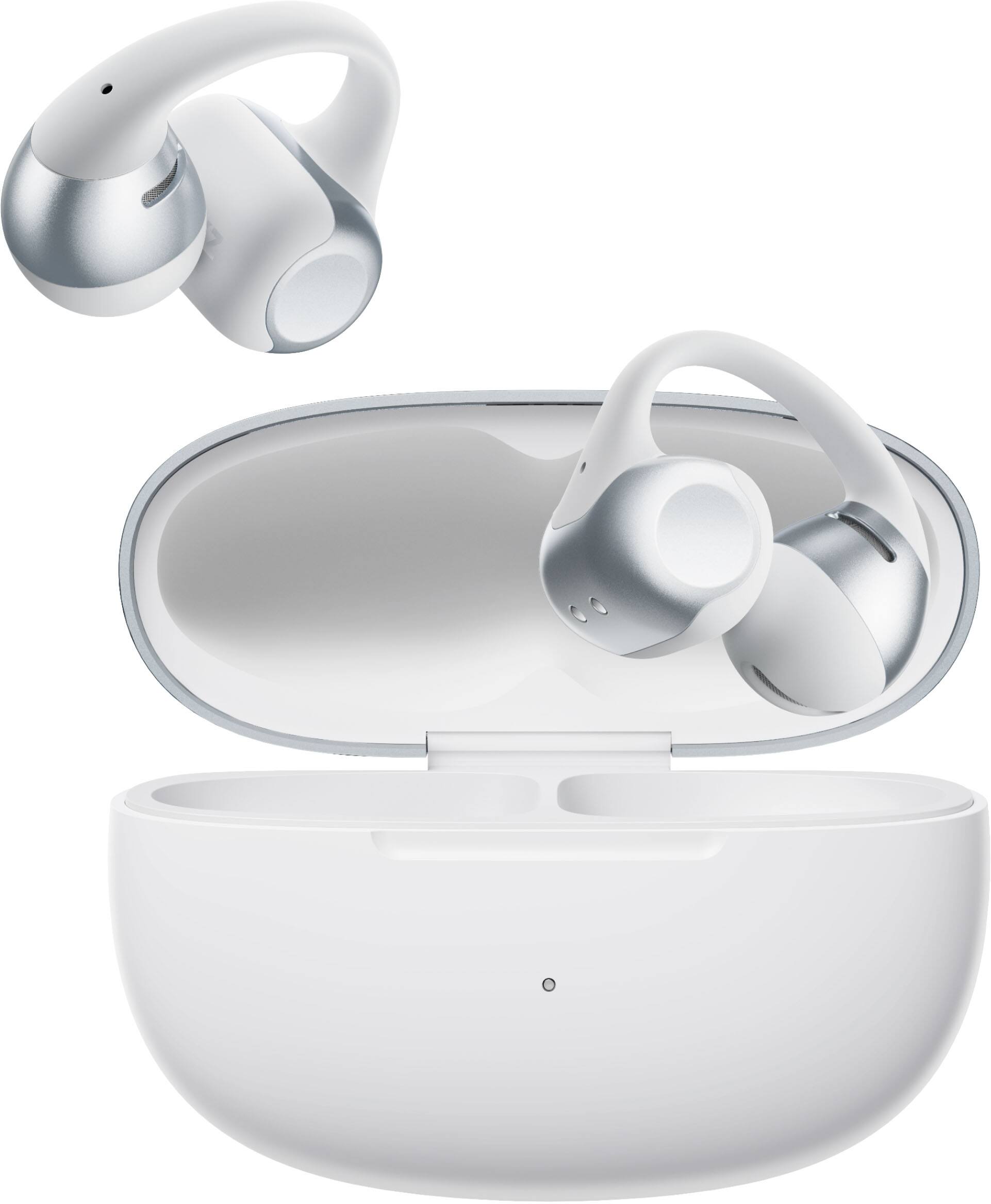 Alt View 2. Shokz - OpenDots 2 Open-Ear Clip-On True Wireless Bluetooth Earbuds - Gray.