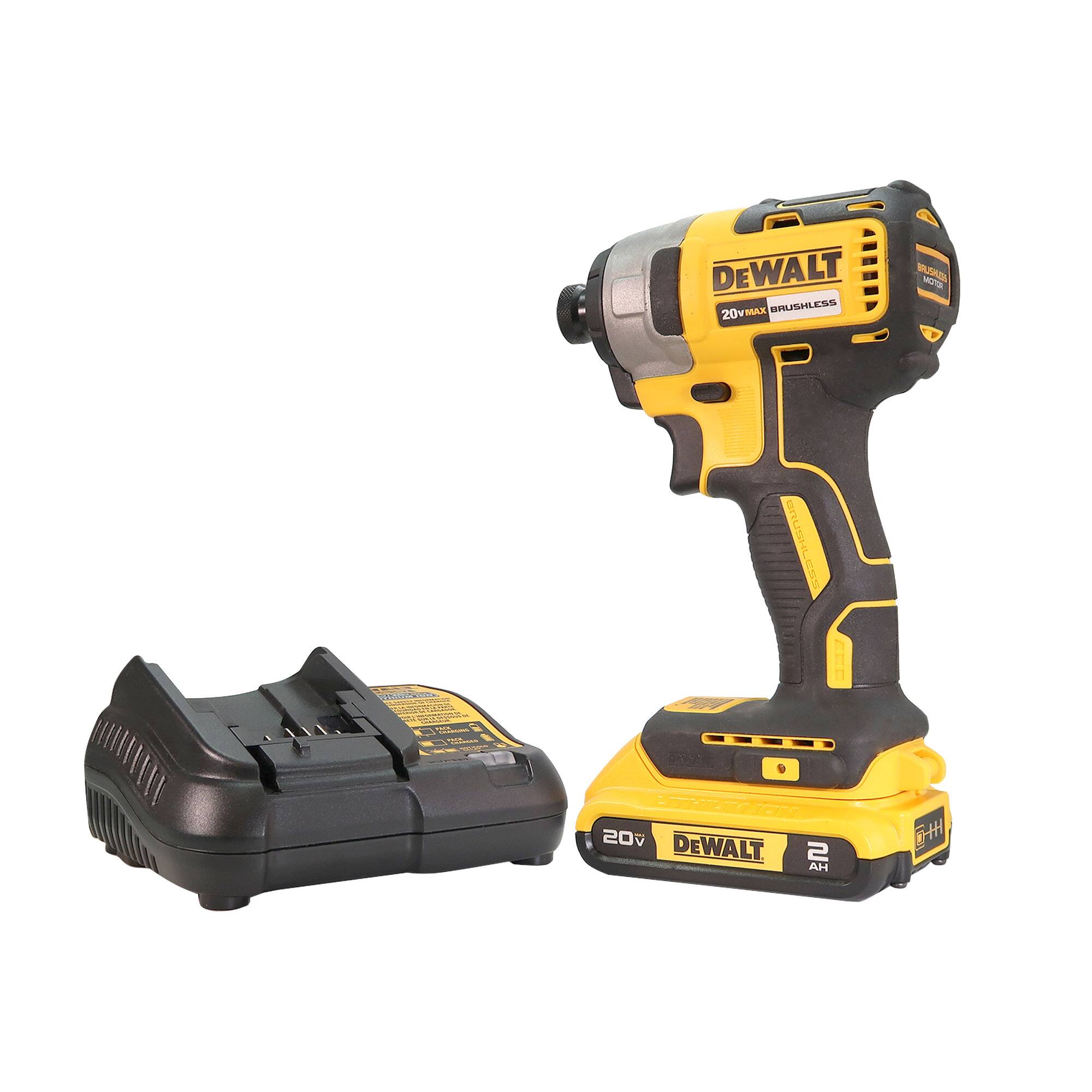 DEWALT MAX 20v BRUSHLESS MOTOR - 20v DEWALT 2 AH