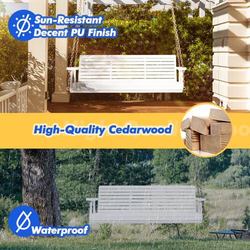 Sun-Resistant  
Decent PU Finish  
High-Quality Cedarwood  
Waterproof