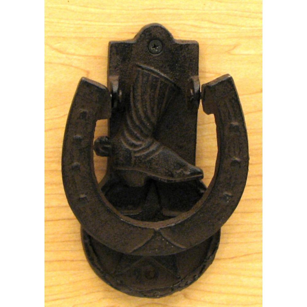 Front. BreeBe - Boot Door Knocker - Brown.